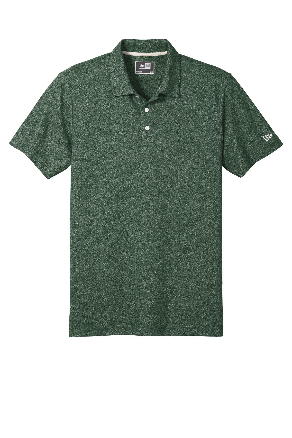 New Era  Slub Twist Polo NEA301 Dark Green Twist