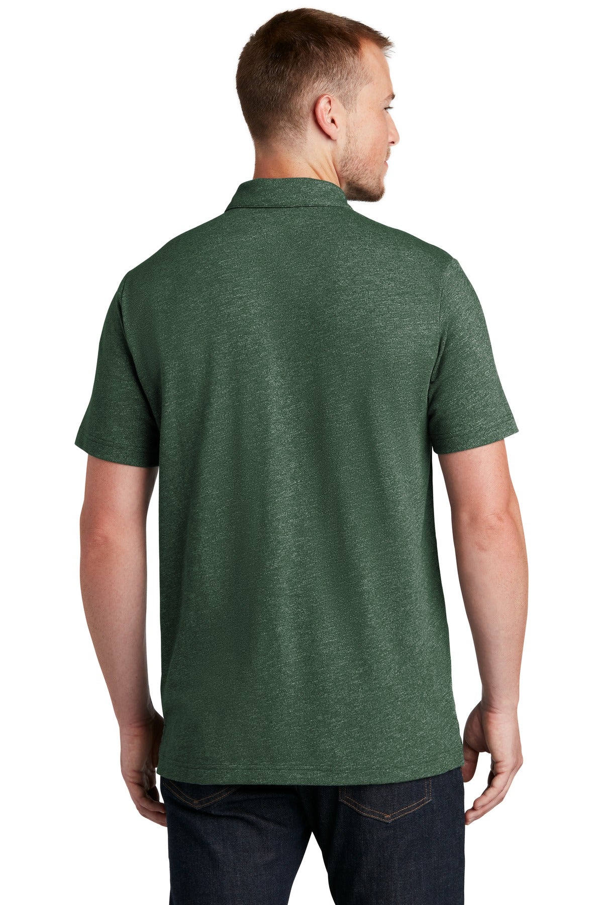 New Era  Slub Twist Polo NEA301 Dark Green Twist