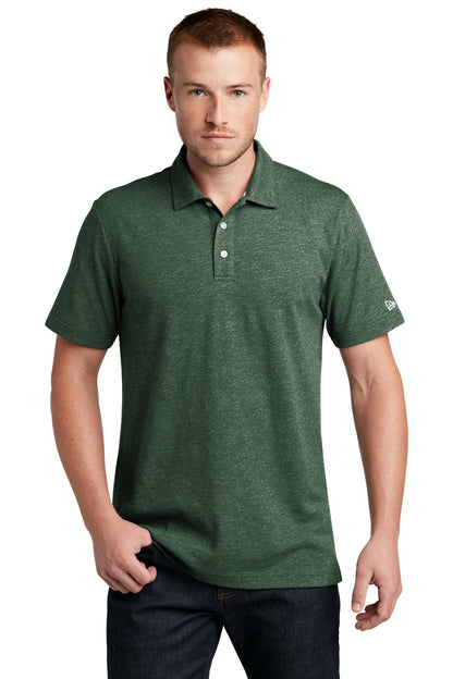 New Era  Slub Twist Polo NEA301 Dark Green Twist
