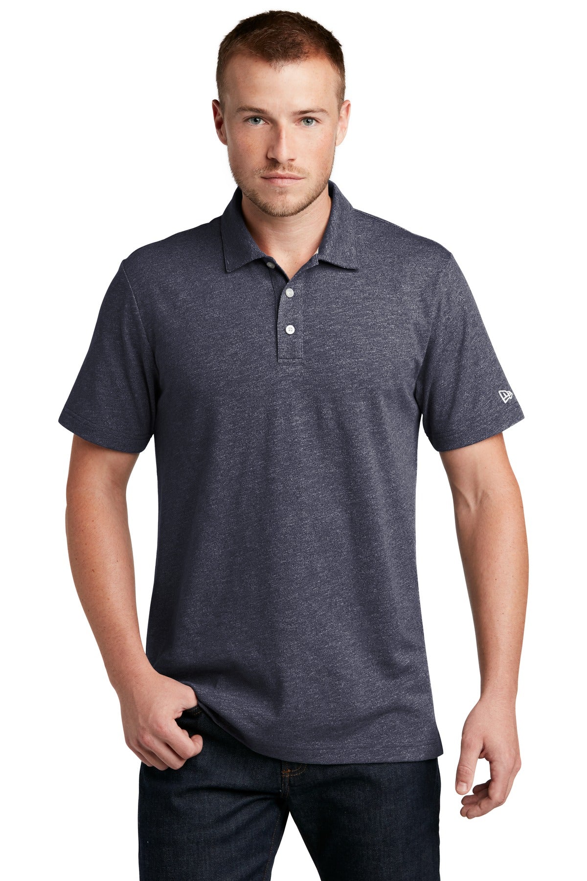 New Era  Slub Twist Polo NEA301 True Navy Twist