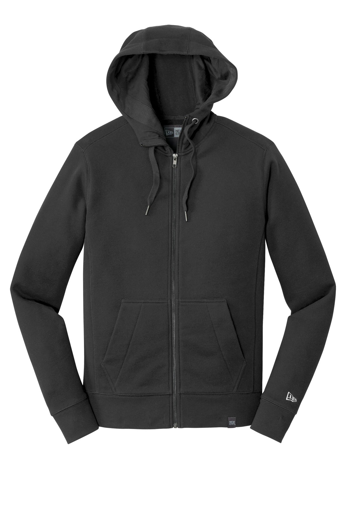 New Era  French Terry Full-Zip Hoodie. NEA502 Black