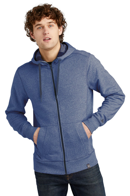 New Era  French Terry Full-Zip Hoodie. NEA502 Dark Royal Twist