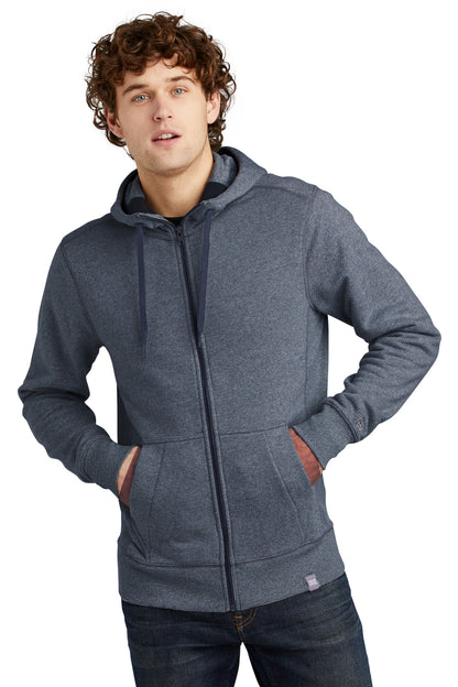 New Era  French Terry Full-Zip Hoodie. NEA502 True Navy Twist