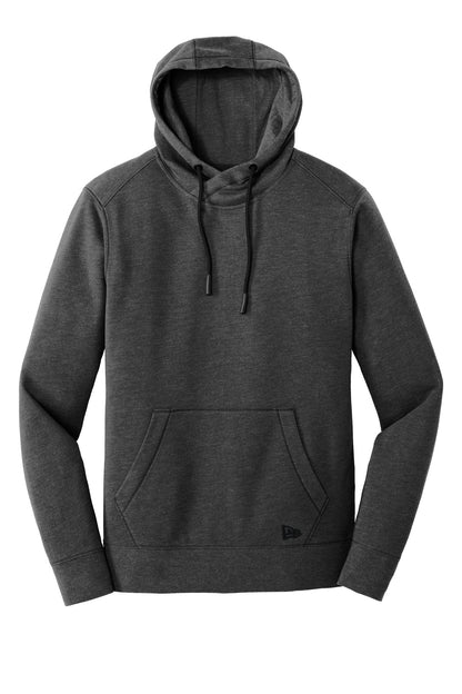 New Era  Tri-Blend Fleece Pullover Hoodie. NEA510 Black Heather