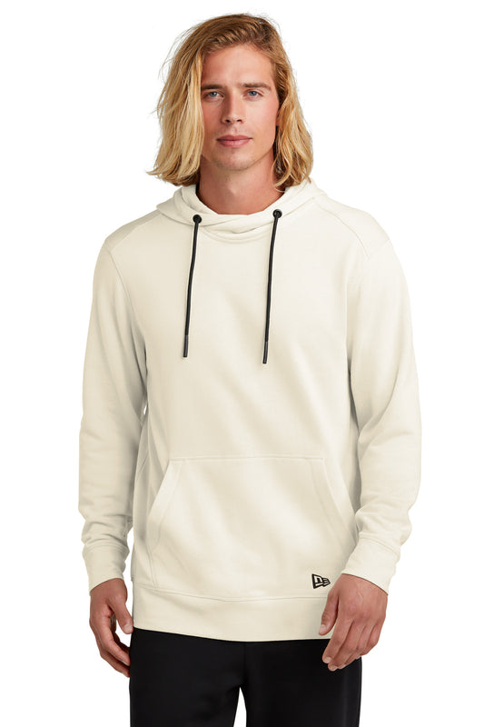 New Era  Tri-Blend Fleece Pullover Hoodie. NEA510 Soft Beige