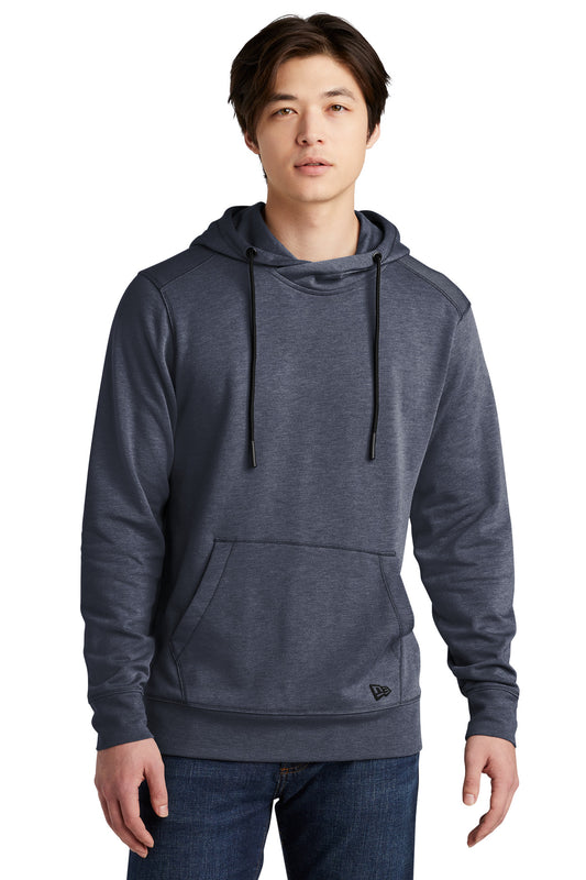 New Era  Tri-Blend Fleece Pullover Hoodie. NEA510 True Navy Heather