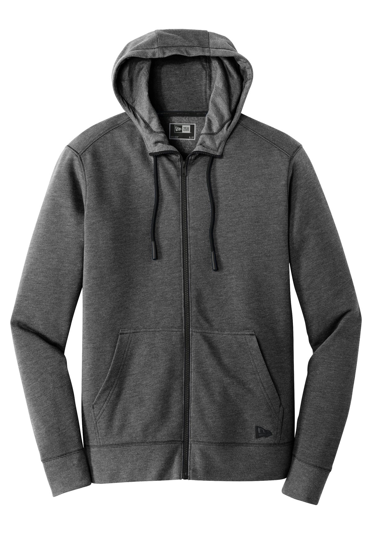 New Era  Tri-Blend Fleece Full-Zip HoodieNEA511 Black Heather