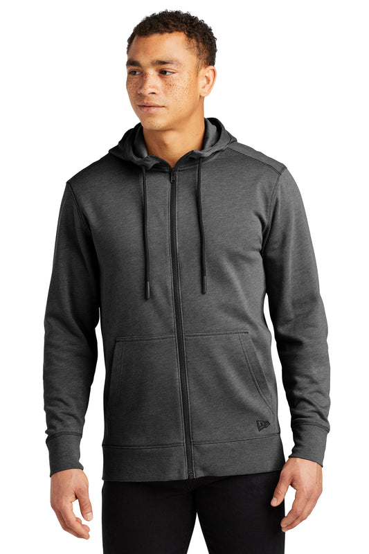 New Era  Tri-Blend Fleece Full-Zip HoodieNEA511 Black Heather