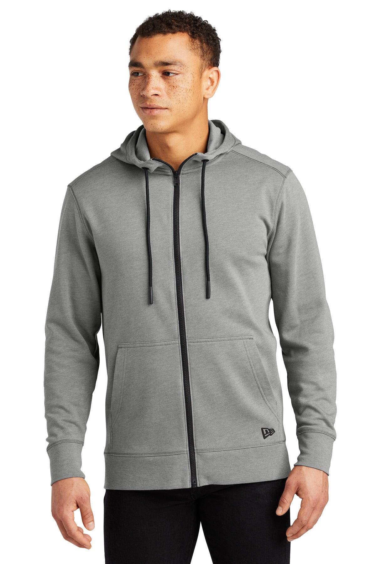 New Era  Tri-Blend Fleece Full-Zip HoodieNEA511 Shadow Grey Heather