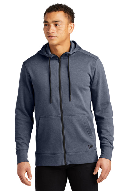 New Era  Tri-Blend Fleece Full-Zip HoodieNEA511 True Navy Heather