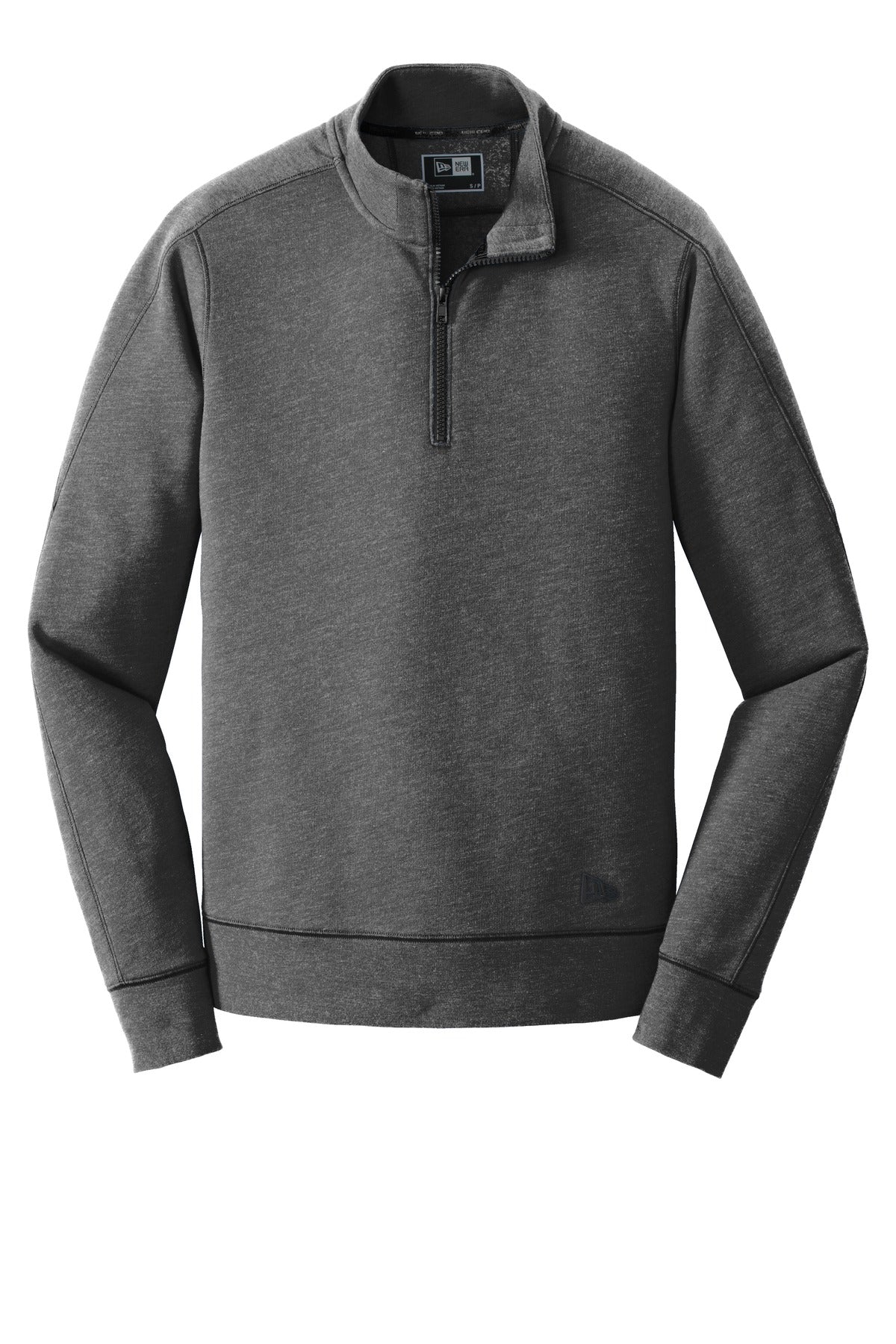 New Era  Tri-Blend Fleece 1/4-Zip Pullover. NEA512 Black Heather