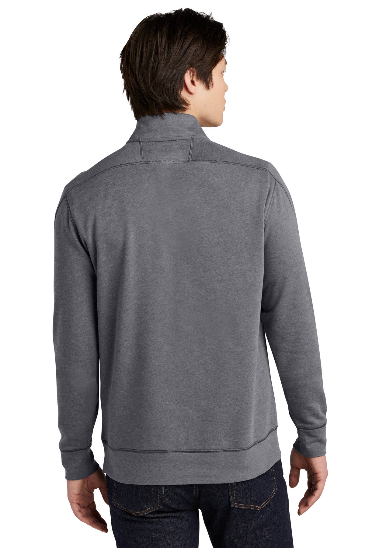 New Era  Tri-Blend Fleece 1/4-Zip Pullover. NEA512 Shadow Grey Heather
