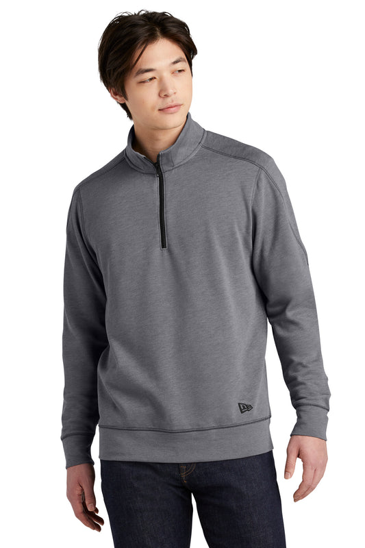 New Era  Tri-Blend Fleece 1/4-Zip Pullover. NEA512 Shadow Grey Heather