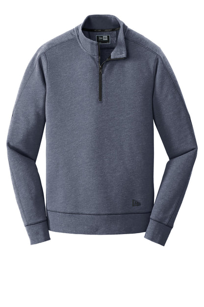 New Era  Tri-Blend Fleece 1/4-Zip Pullover. NEA512 True Navy Heather