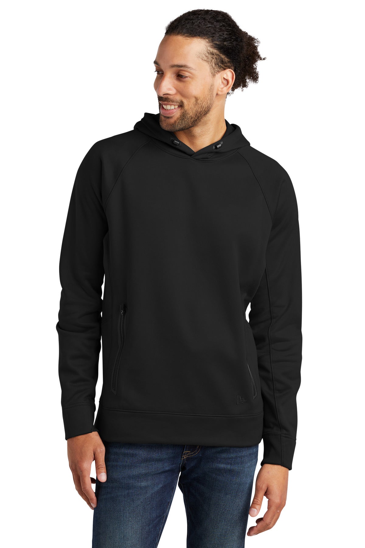 New Era  Venue Fleece Pullover Hoodie. NEA520 Black