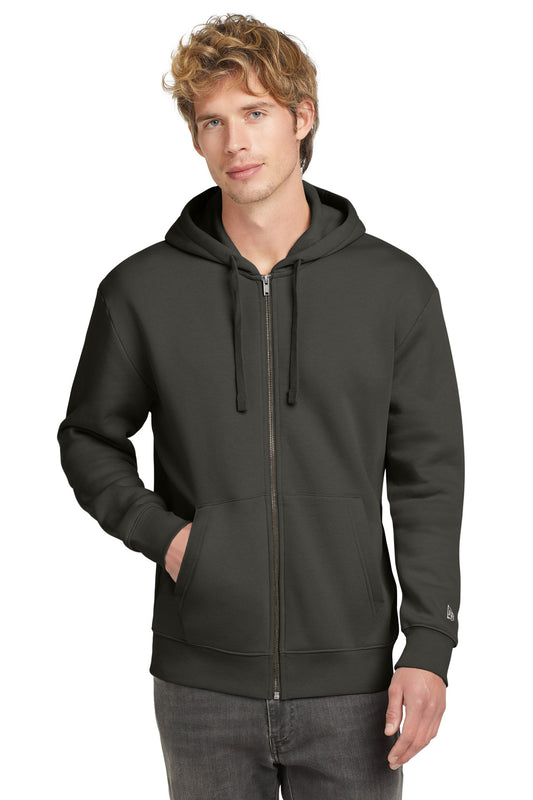 New Era Heritage Fleece Full-Zip Hoodie NEA526 Graphite