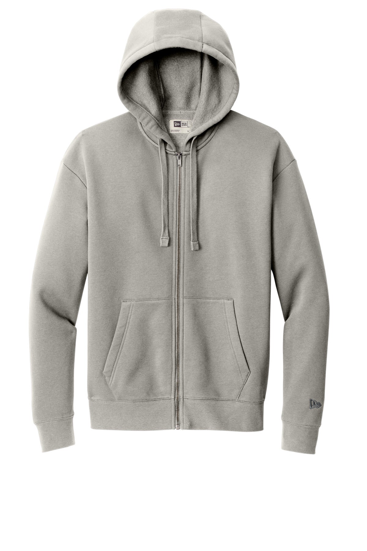 New Era Heritage Fleece Full-Zip Hoodie NEA526 Rainstorm Grey