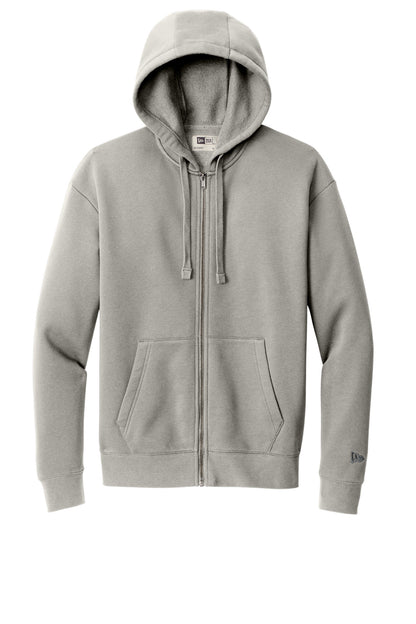 New Era Heritage Fleece Full-Zip Hoodie NEA526 Rainstorm Grey