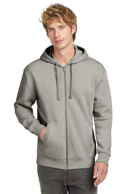 New Era Heritage Fleece Full-Zip Hoodie NEA526 Rainstorm Grey