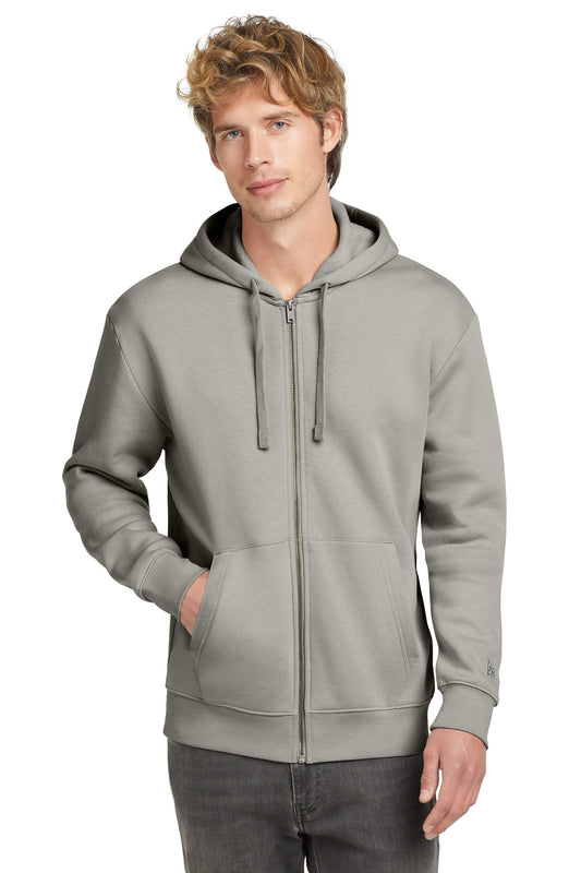 New Era Heritage Fleece Full-Zip Hoodie NEA526 Rainstorm Grey
