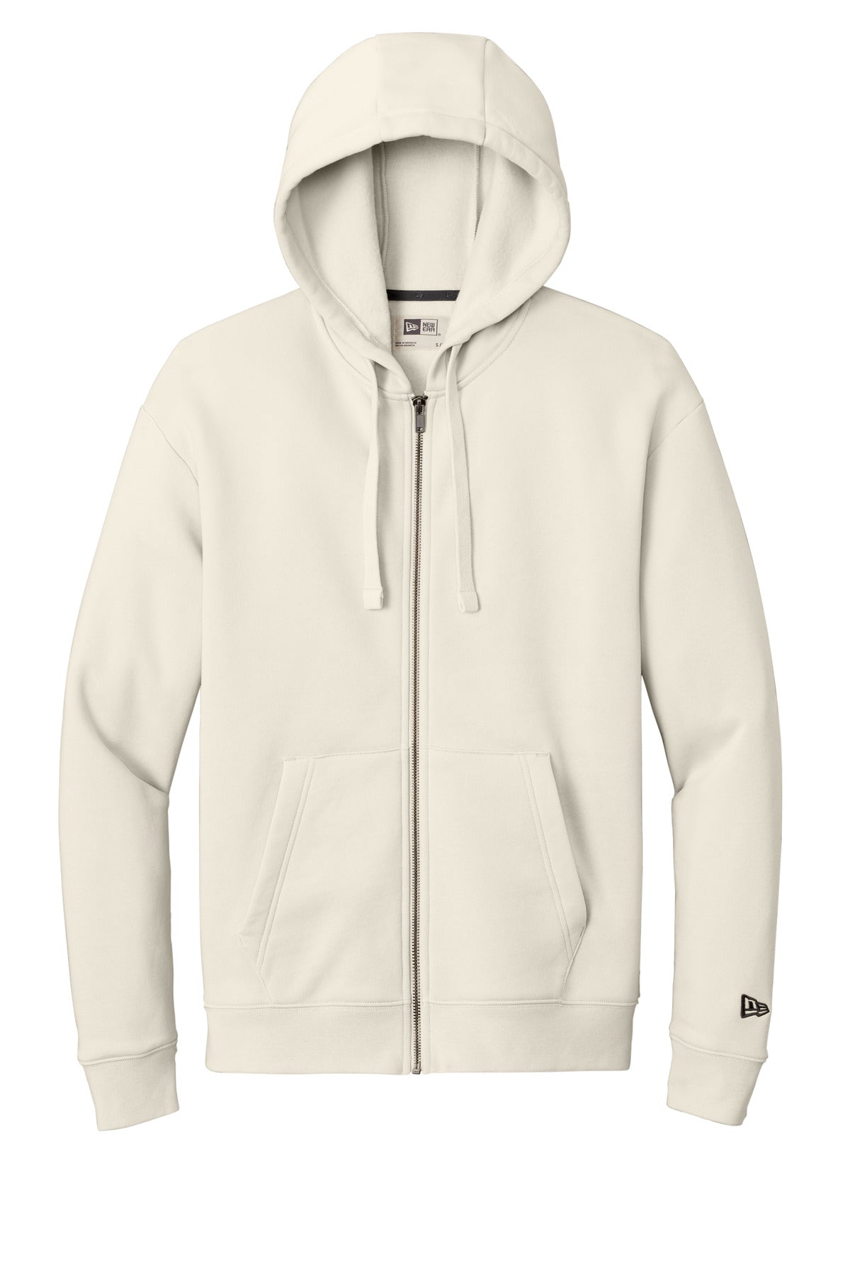 New Era Heritage Fleece Full-Zip Hoodie NEA526 Soft Beige