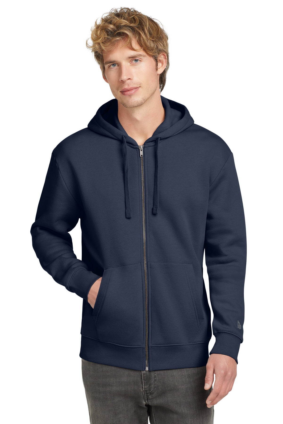 New Era Heritage Fleece Full-Zip Hoodie NEA526 True Navy