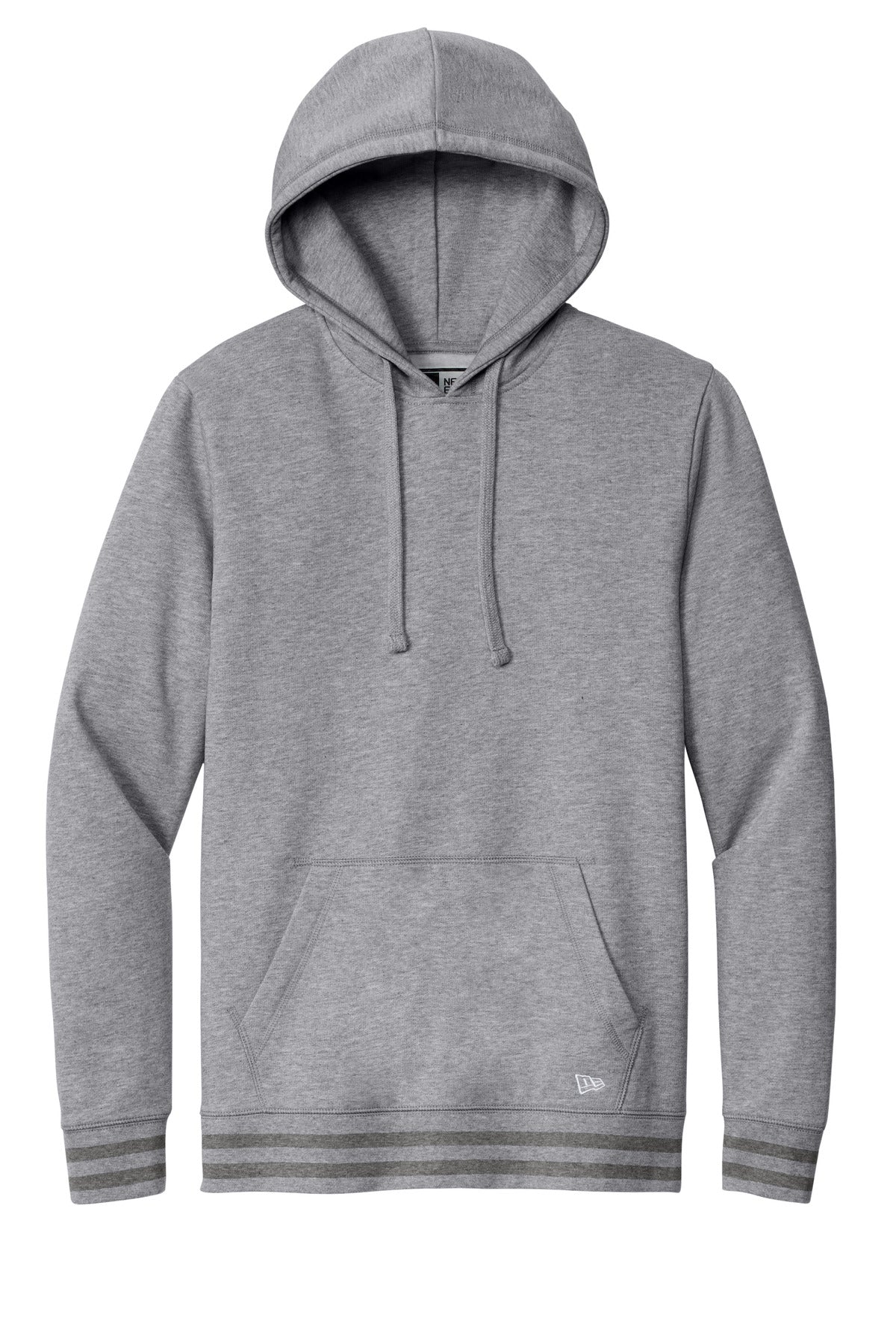 New Era Comeback Fleece Pullover Hoodie NEA550 Athletic Heather/ Dark Heather Grey
