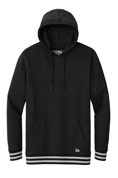 New Era Comeback Fleece Pullover Hoodie NEA550 Black/ Athletic Heather