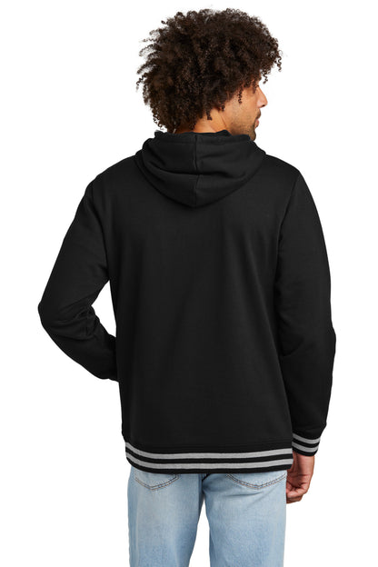 New Era Comeback Fleece Pullover Hoodie NEA550 Black/ Athletic Heather