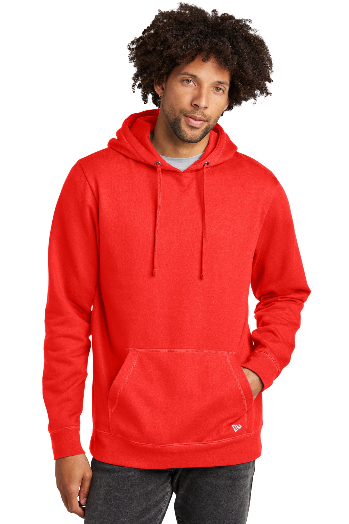 New Era Comeback Fleece Pullover Hoodie NEA550 Deep Orange