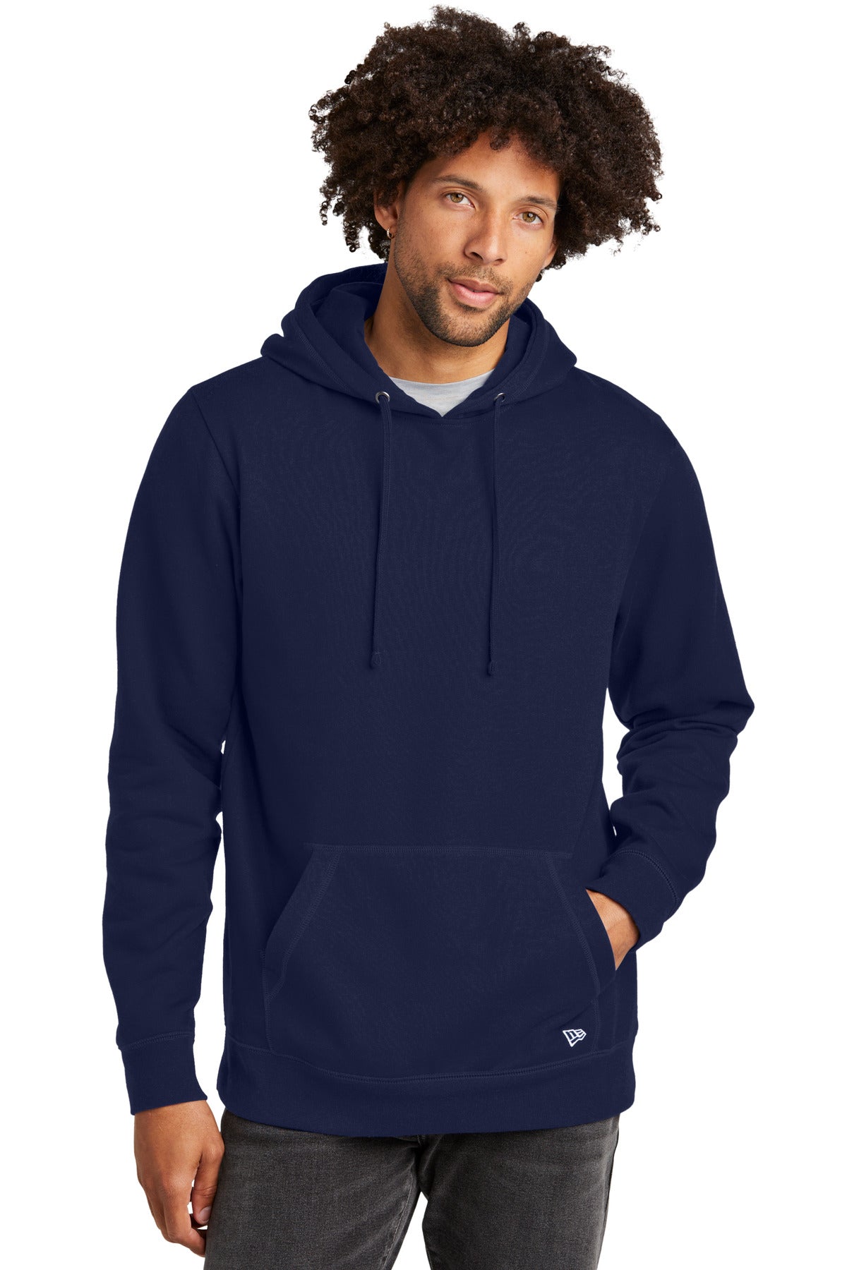 New Era Comeback Fleece Pullover Hoodie NEA550 True Navy
