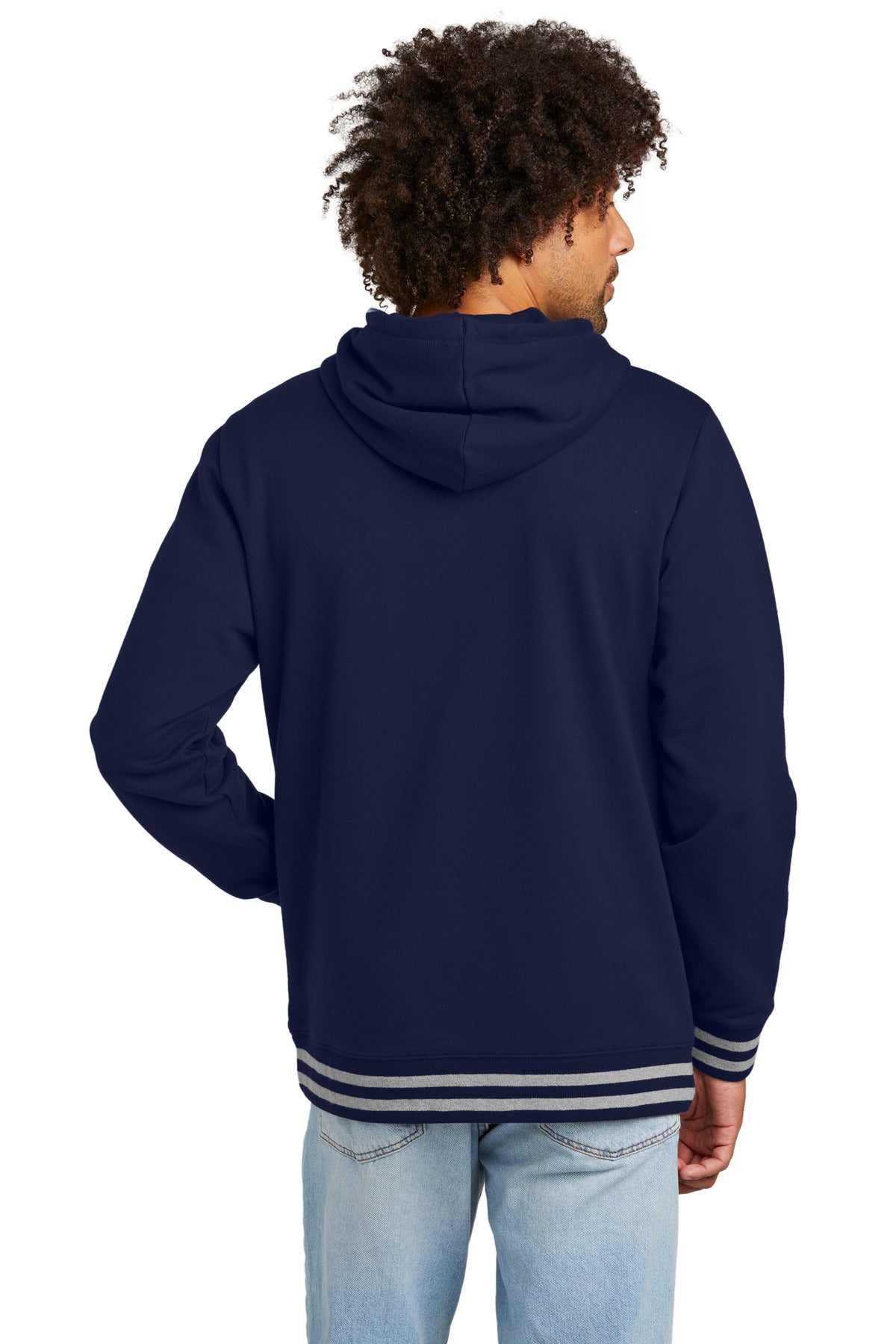New Era Comeback Fleece Pullover Hoodie NEA550 True Navy/ Athletic Heather