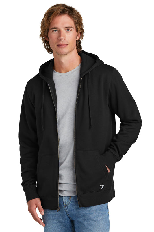 New Era Comeback Fleece Full-Zip Hoodie NEA551 Black