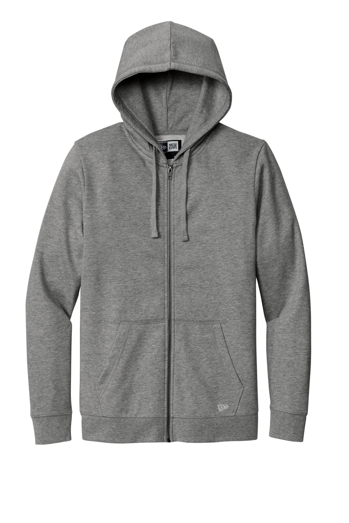 New Era Comeback Fleece Full-Zip Hoodie NEA551 Dark Heather Grey