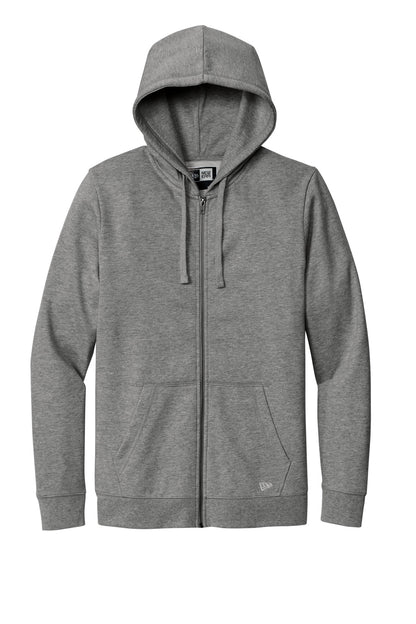 New Era Comeback Fleece Full-Zip Hoodie NEA551 Dark Heather Grey