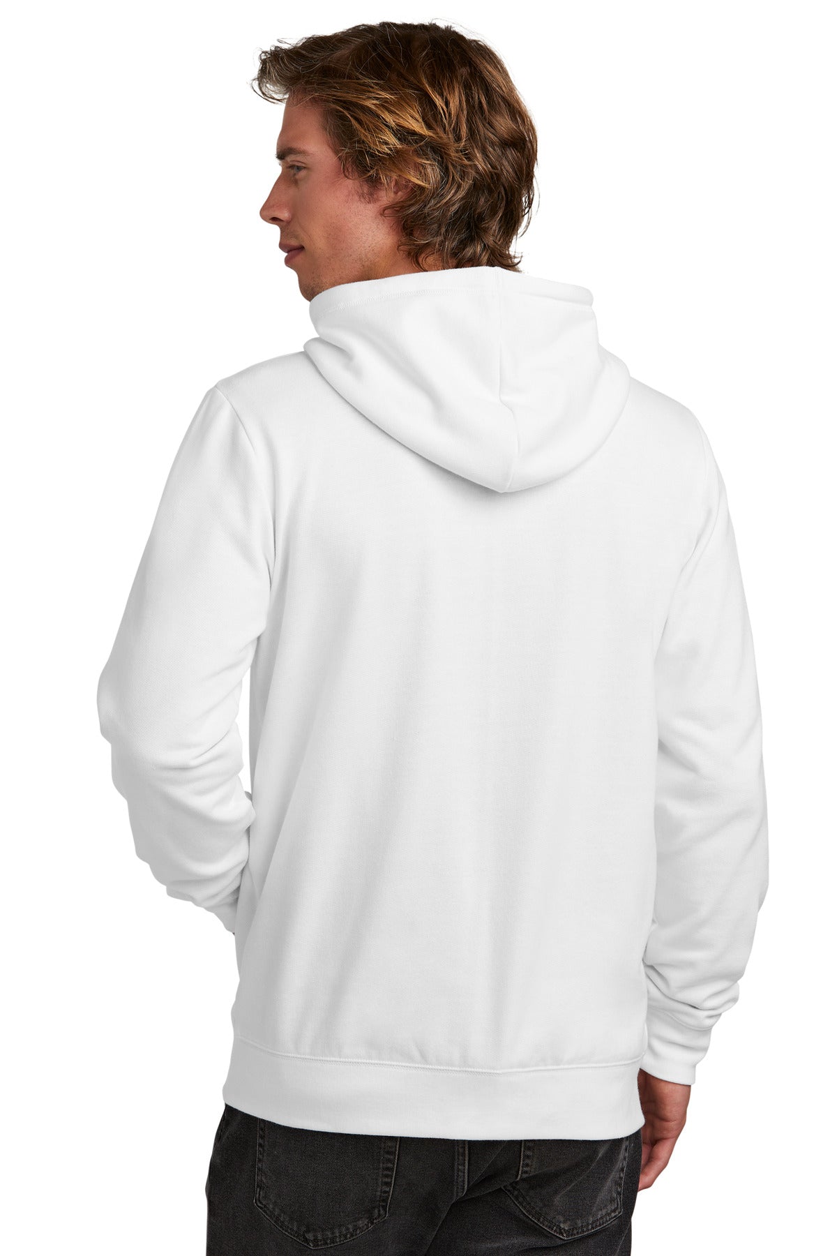 New Era Comeback Fleece Full-Zip Hoodie NEA551 White