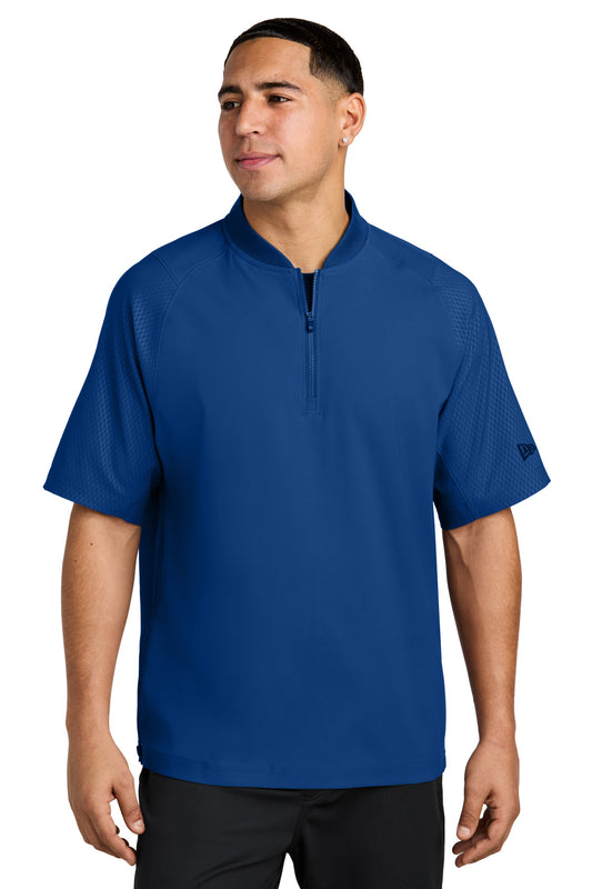 New Era  Cage Short Sleeve 1/4-Zip Jacket. NEA600 Royal