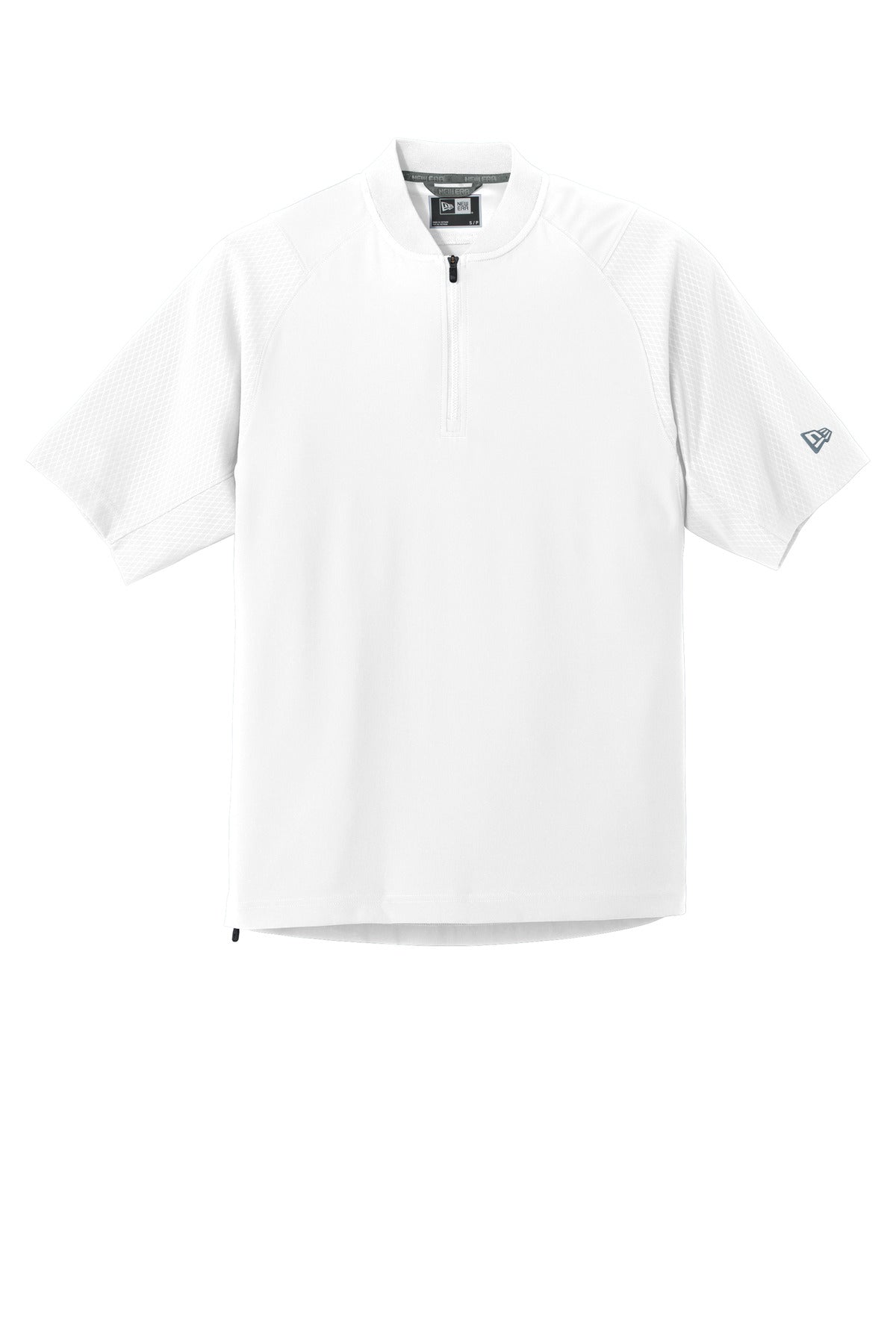 New Era  Cage Short Sleeve 1/4-Zip Jacket. NEA600 White