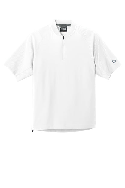 New Era  Cage Short Sleeve 1/4-Zip Jacket. NEA600 White