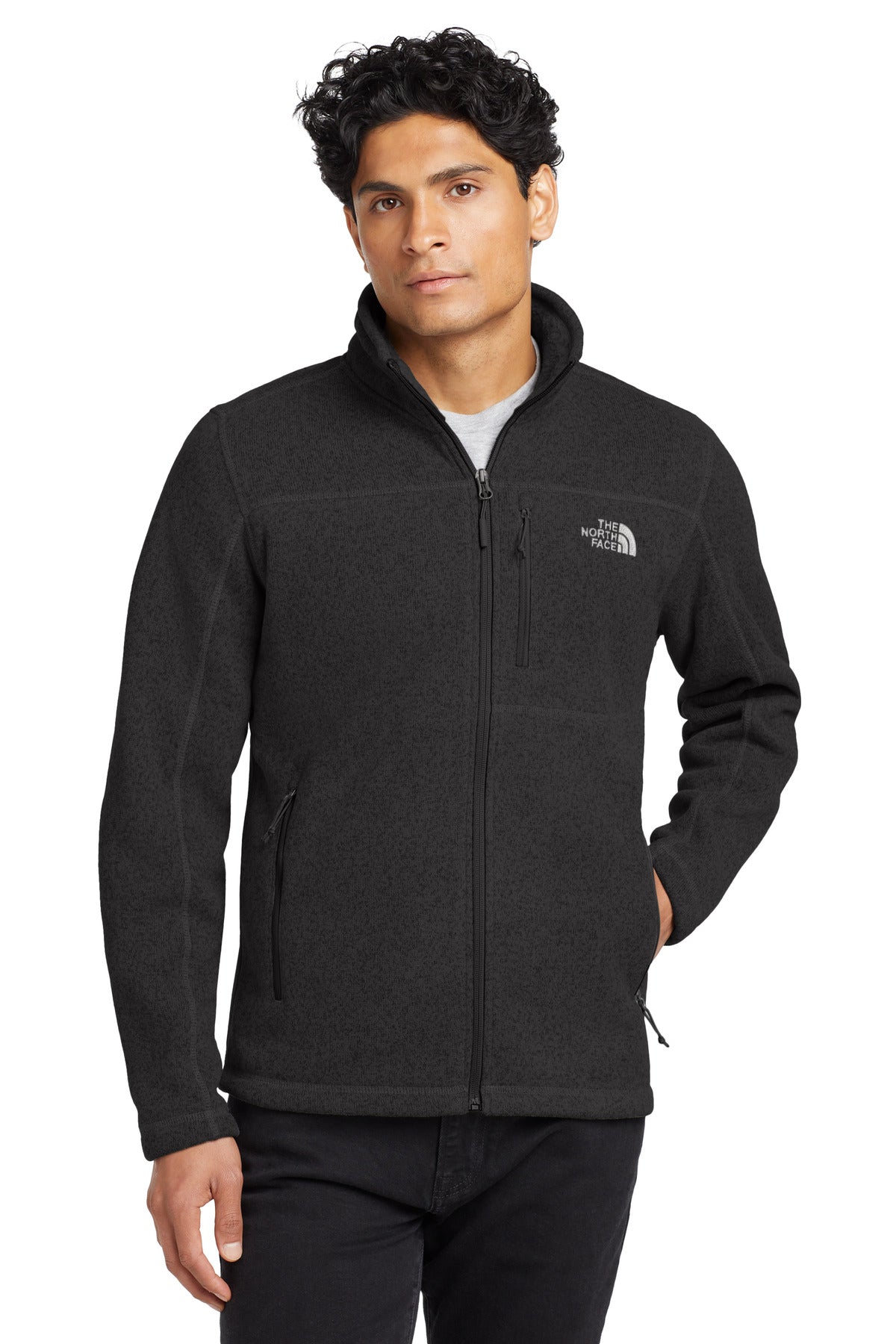 The North Face  Sweater Fleece Jacket. NF0A3LH7 TNF Black Heather