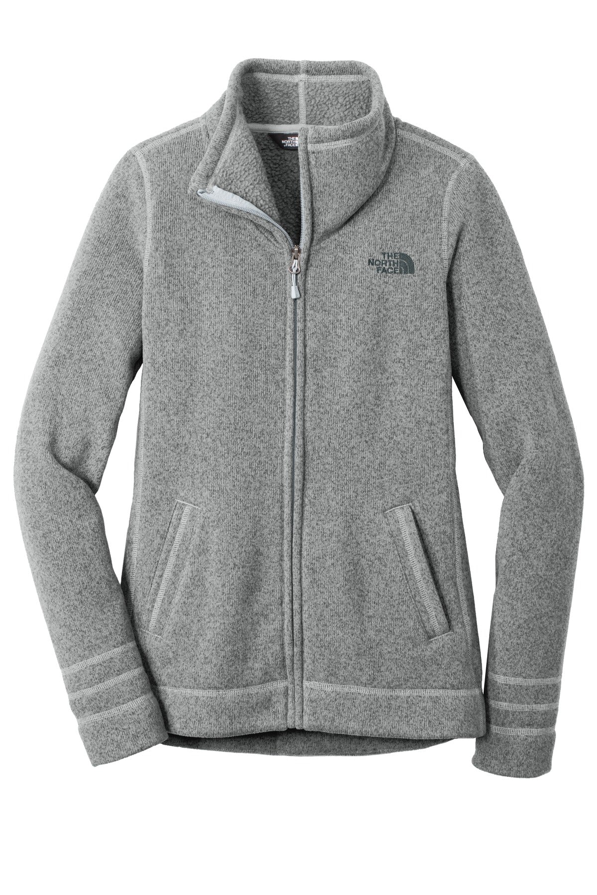 The North Face  Women's Sweater Fleece Jacket. NF0A3LH8 TNF Medium Grey Heather