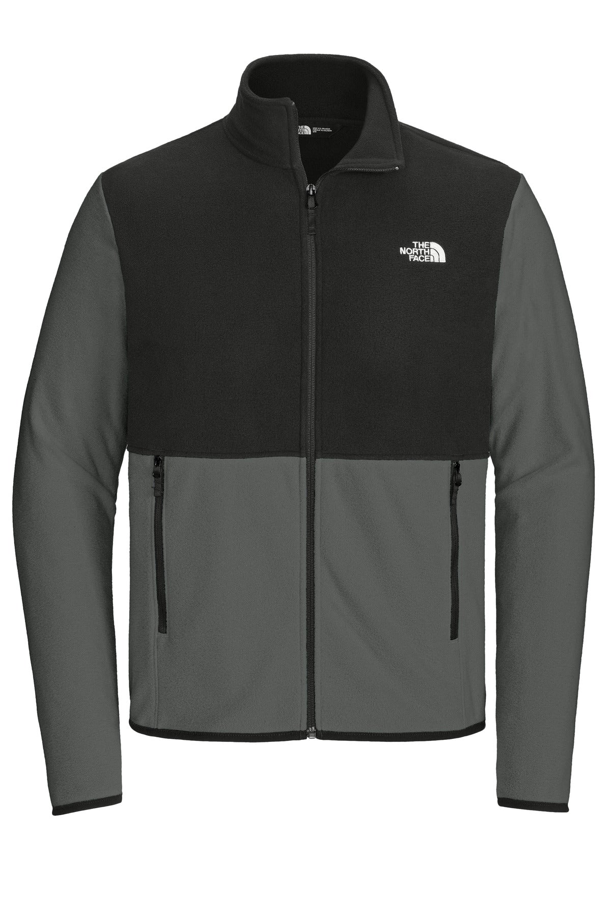 The North Face Glacier Full-Zip Fleece Jacket NF0A7V4J Asphalt Grey/ TNF Black