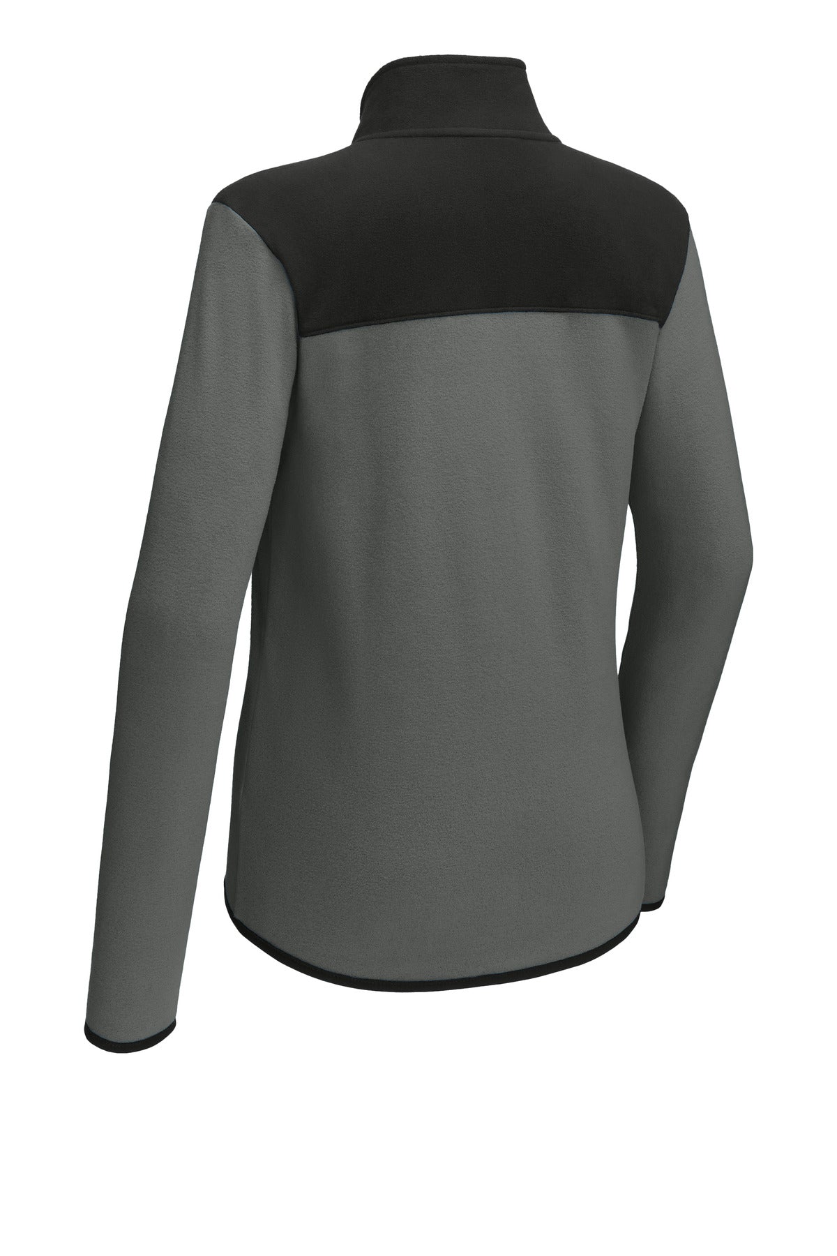 The North Face Women's Glacier Full-Zip Fleece Jacket NF0A7V4K Asphalt Grey/ TNF Black