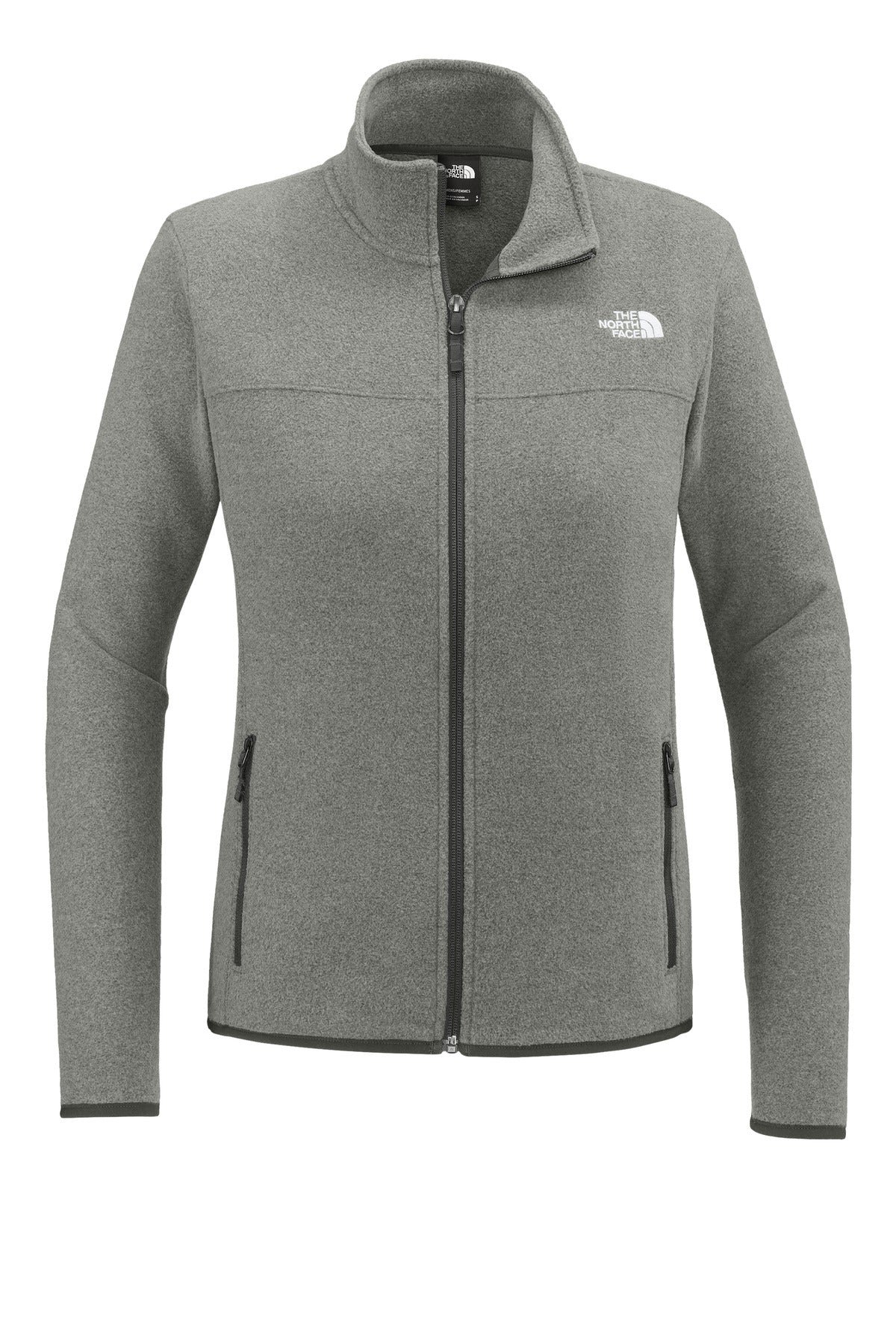 The North Face Women's Glacier Full-Zip Fleece Jacket NF0A7V4K TNF Medium Grey Heather