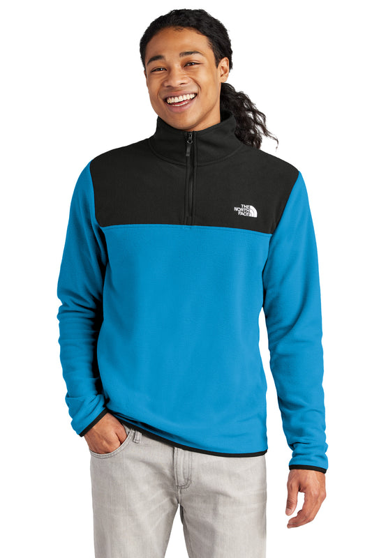 The North Face Glacier 1/4-Zip Fleece NF0A7V4L Hero Blue/ TNF Black