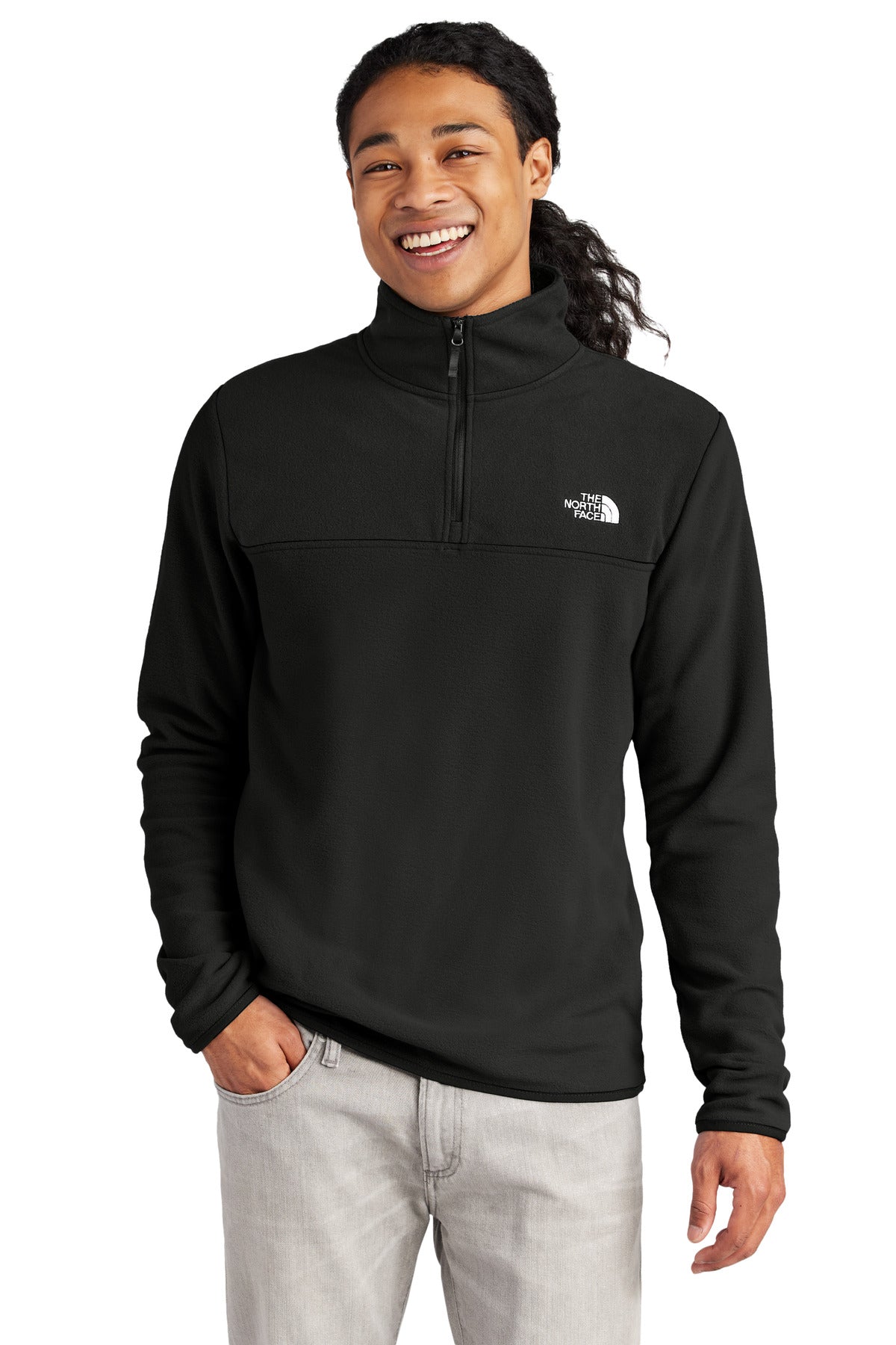 The North Face Glacier 1/4-Zip Fleece NF0A7V4L TNF Black