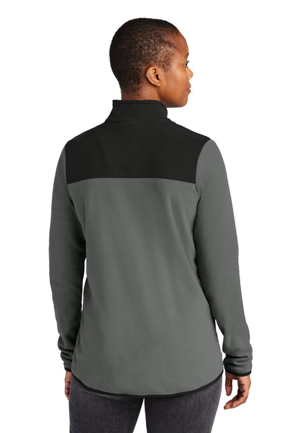 The North Face Women's Glacier 1/4-Zip Fleece NF0A7V4M Asphalt Grey/ TNF Black