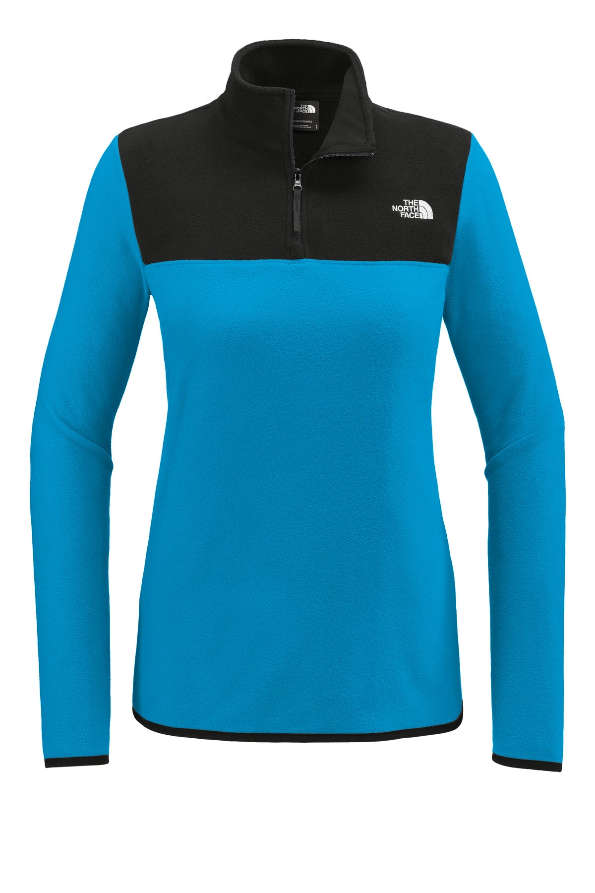 The North Face Women's Glacier 1/4-Zip Fleece NF0A7V4M Hero Blue/ TNF Black