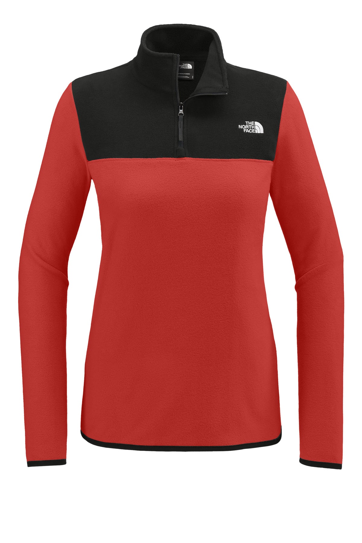 The North Face Women's Glacier 1/4-Zip Fleece NF0A7V4M Rage Red / TNF Black