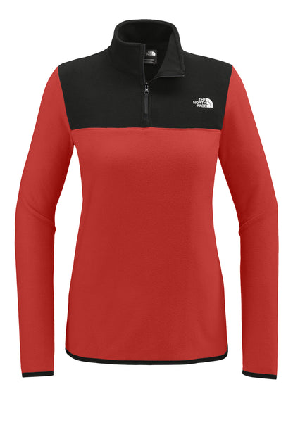 The North Face Women's Glacier 1/4-Zip Fleece NF0A7V4M Rage Red / TNF Black